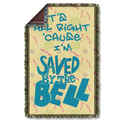 Saved by the Bell All Right Woven Tapestry Throw Blanket